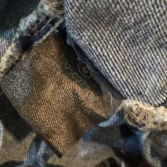 NWT Fashion Nova Dream Catcher Denim Jacket Fringe Tassels Size M - Picture 10 of 16